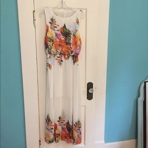 Floral dress.